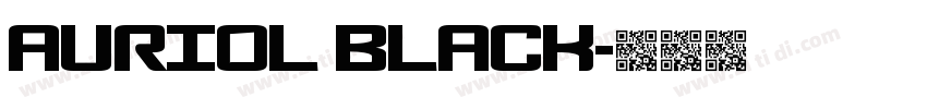 Auriol Black字体转换